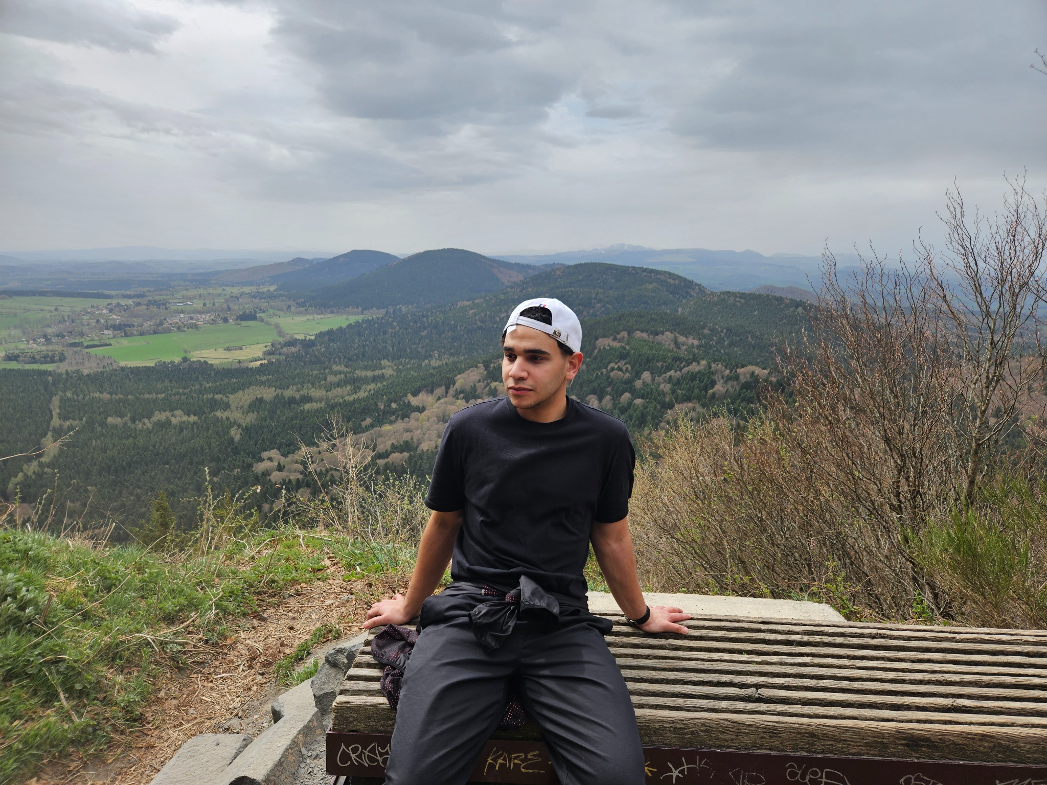Salman Youssef outdoors in the French mountains